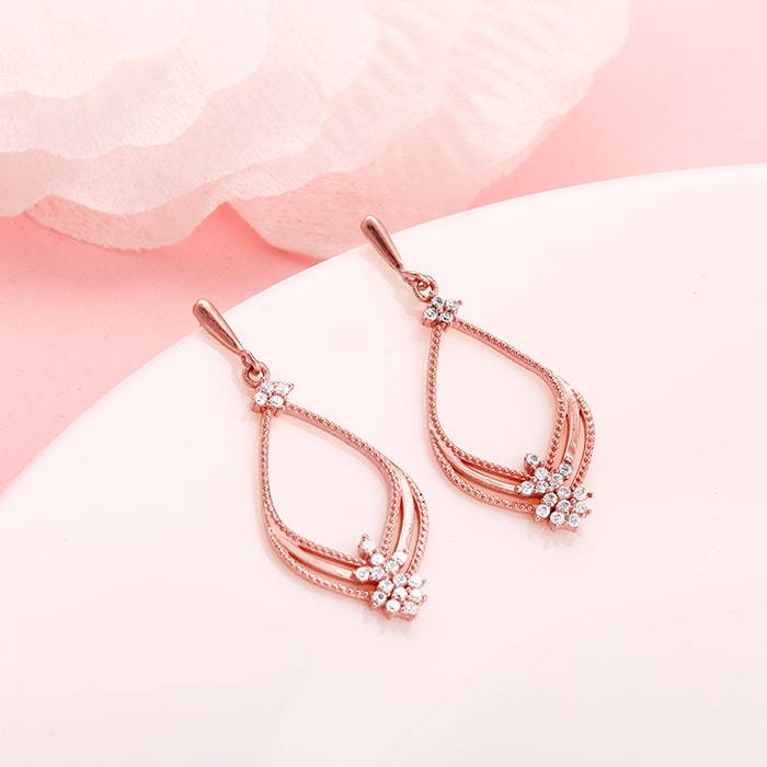Tiffany & Co. HardWear Large Link Earrings with Pavé Diamonds Rose Gol –  Wrist Aficionado
